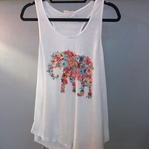 Elephant racerback tank